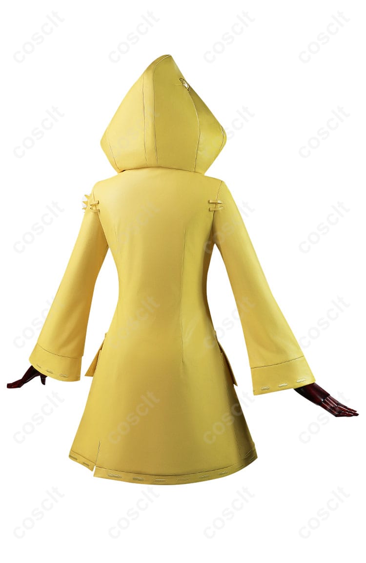 コスプレ衣装の背面から見た画像。衣装の後ろ側の美しいデザインを示す。