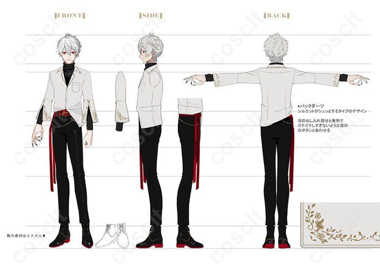 にじさんじ 葛葉 コスプレ衣装 カレスコシャツ キャラクター画像