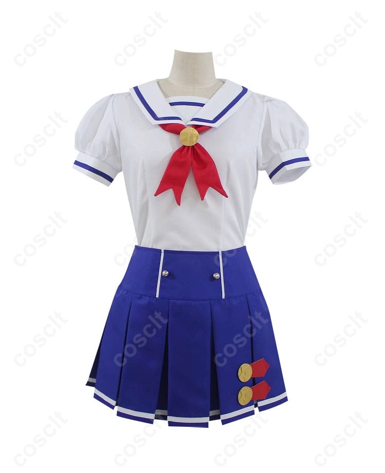 アイカツ! 星宮いちご・霧矢あおい コスプレ衣装 正面画像。夏制服のデザインがよくわかる正面の詳細。