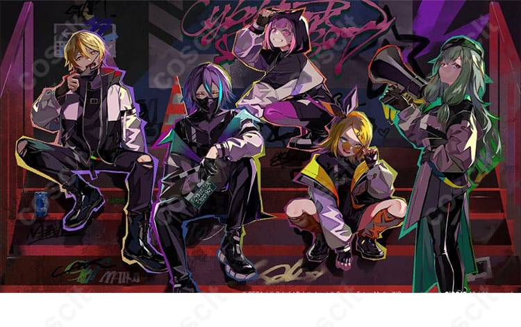 プロセカ 鳳えむ サイバーパンクデッドボーイ コスプレ衣装 キャラクター画像