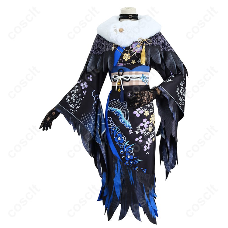 hololive（ホロライブ） ネリッサ・レイヴンクロフト 正月衣装 コスプレ衣装（和服・耳飾り付き）コスプレ通販 - 1枚目の画像