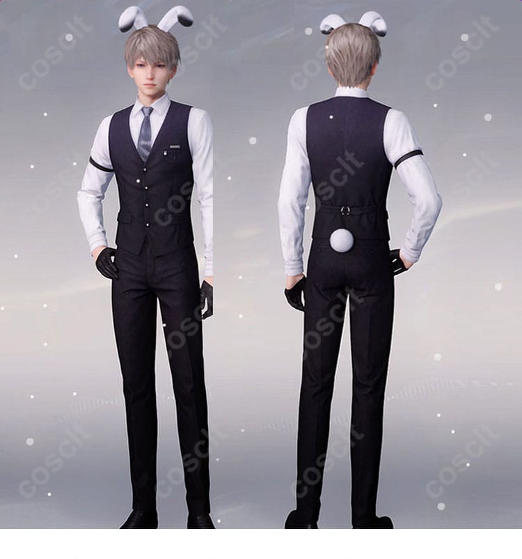 恋と深空 セイヤ うさ耳執事 コスプレ衣装のキャラクター画像。忠実再現されたセイヤの姿を強調。