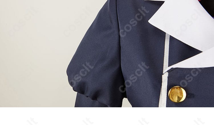 伊草ハルカ コスプレ衣装の肩袖装飾の細部。細やかなディテールでキャラクターらしさを再現。