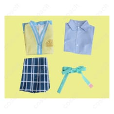 ラブライブ！シリーズ ラブライブ！虹ヶ咲学園スクールアイドル同好会 近江彼方 コスプレ衣装 夏制服（忠実再現、快適素材） - 6枚目の画像（サムネイル）