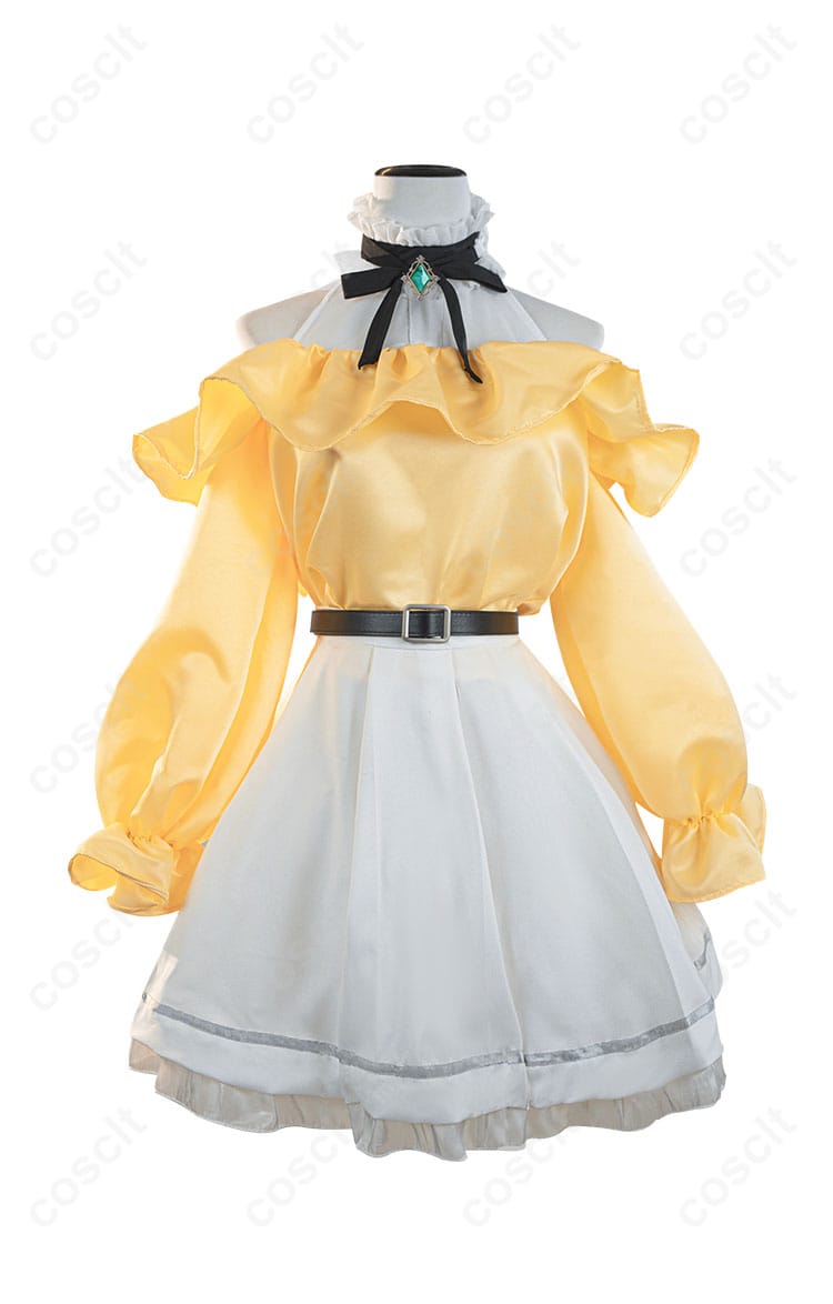 エミリア スプリングブリーズ コスプレ衣装の正面画像。キャラクターの細部まで忠実に再現されたデザインが特徴です。コスプレ通販で購入可能。