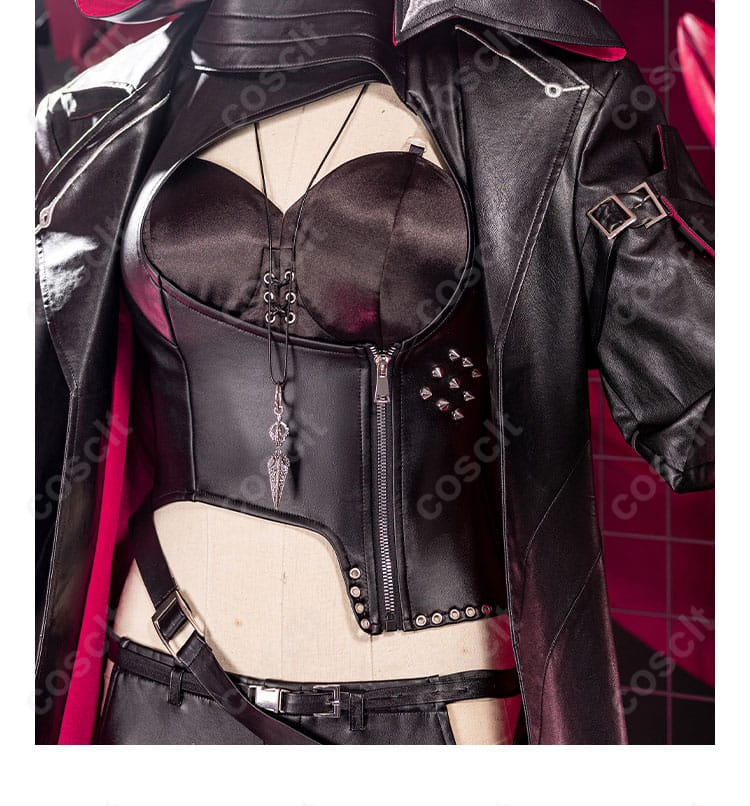 ゾーヤ コスプレ衣装の全体的な装飾細部。精緻なデザインでキャラクターの魅力を引き立てます。