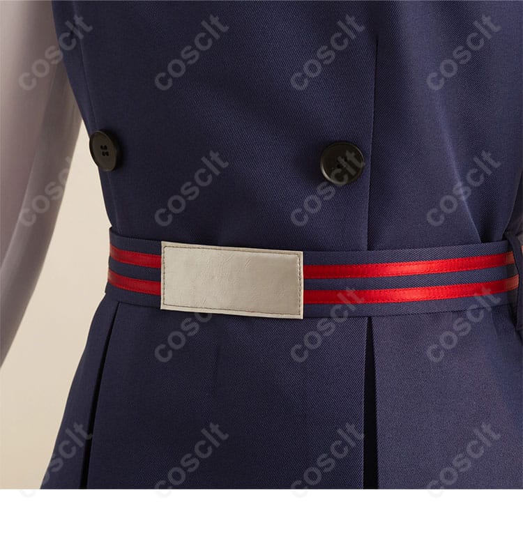 たまこまーけっと 北白川たまこ コスプレ衣装のウエストベルトの装飾、デザインにこだわりが光ります。