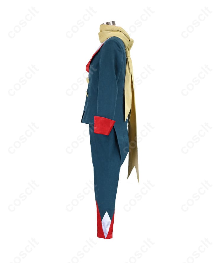 ギーマ コスプレ衣装の側面画像。全体的なシルエットとディテールが良く分かるショット。