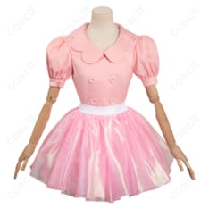 映画 バービー コスプレ衣装 バービー 服装セット トップス、スカート、髪飾り、帽子、耳飾り付き（忠実再現、着心地抜群）