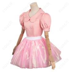 映画 バービー コスプレ衣装 バービー 服装セット トップス、スカート、髪飾り、帽子、耳飾り付き（忠実再現、着心地抜群） - 2枚目の画像（サムネイル）