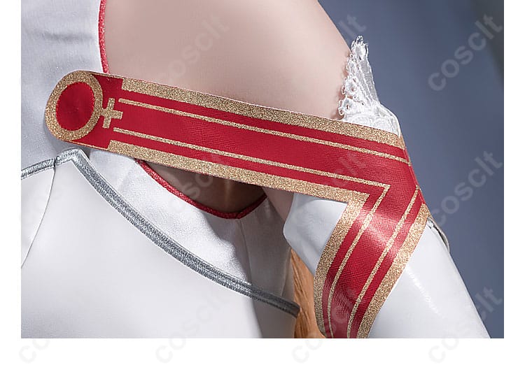アスナコスプレ衣装の衣袖部分の装飾ディテール