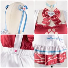 バーチャルYouTuber 赤見かるび コスプレ衣装 メイド服（忠実再現、快適な着心地） - 6枚目の画像（サムネイル）