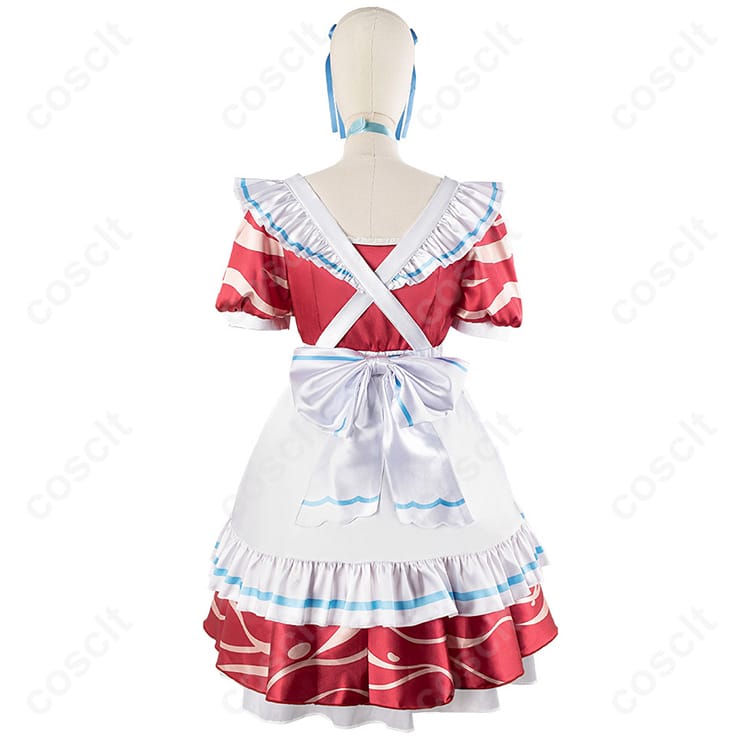バーチャルYouTuber 赤見かるび コスプレ衣装 メイド服（忠実再現、快適な着心地） - 5枚目の画像