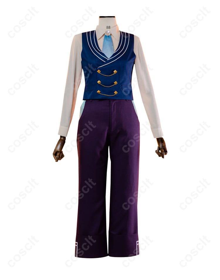 内搭服装の衣服とパンツの正面細部画像、コスプレ衣装のディテール