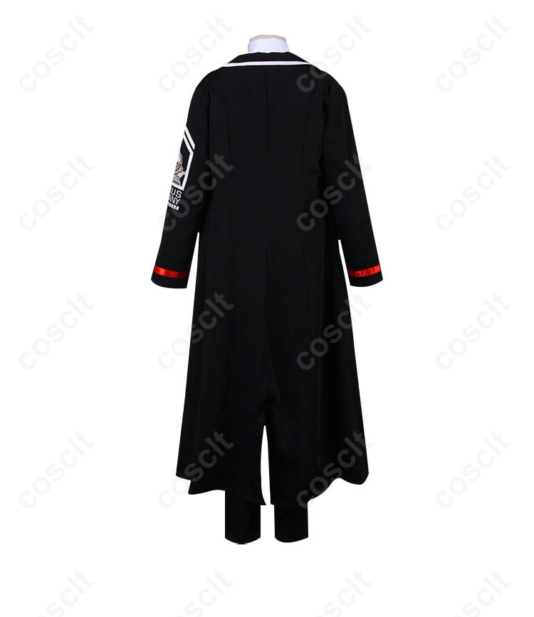 Limbus Company ロージャのコスプレ衣装の背面ビュー。背中の装飾と仕上がりを詳細にご覧いただけます。