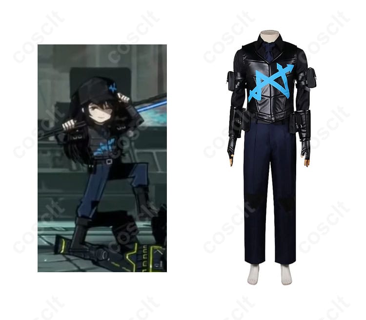 商品正面とキャラクターの組み合わせ図 - Limbus Company ホンル コスプレ衣装のリアルな再現度を確認。