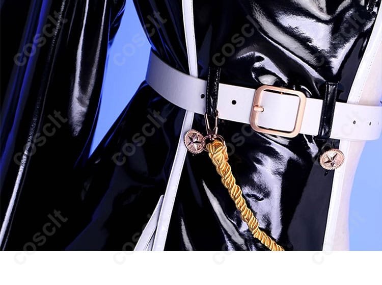 腰帯の装飾詳細画像 - 阿良河キウィのコスプレ衣装の腰帯の装飾部分、キャラクターの特徴的なデザイン。