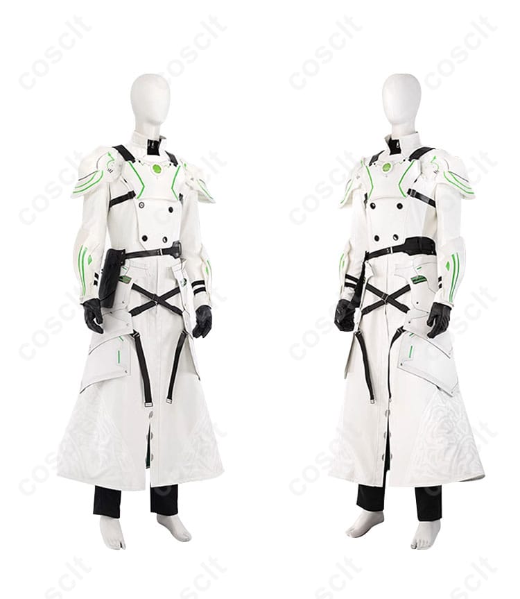 セフィロス コスプレ衣装の側面画像。肩鎧や腰鎧のディテールがよく見えます。