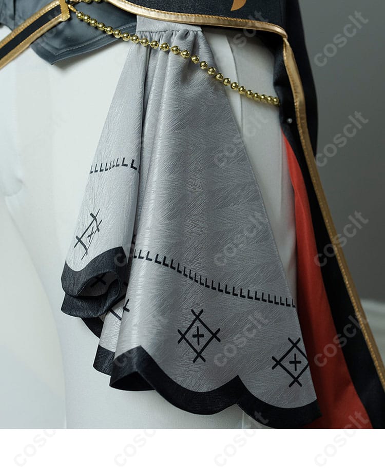 服装背面装飾ディテール、背面の細かいデザインに焦点を当てたコスプレ衣装【コスプレ】。