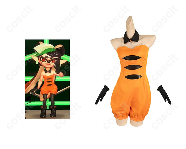 アオリ ハロウィンVer. コスプレ衣装 正面とキャラクターの組み合わせ画像 スプラ3 コスプレ衣装