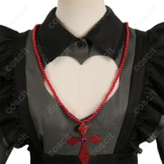 【推しの子】 星野ルビー コスプレ衣装 吸血鬼 ハロウィン 真っ黒衣装 メイド服 | コスプレ通販 - 5枚目の画像（サムネイル）