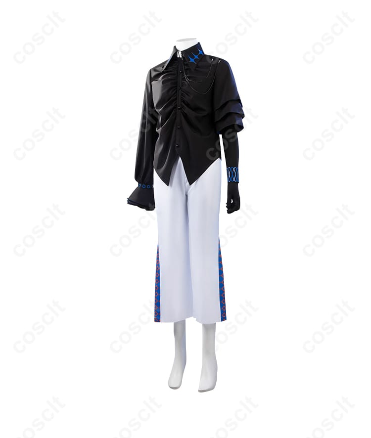 内搭衬衫服装正面细节图。シャツのデザインとディテールが特徴的で、コスプレに最適。