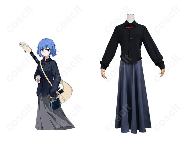 山田リョウ コスプレ衣装 ぼっち・ざ・ろっく！キャラクターとの組み合わせ画像 - 高品質な再現度で魅力的なコスプレ衣装