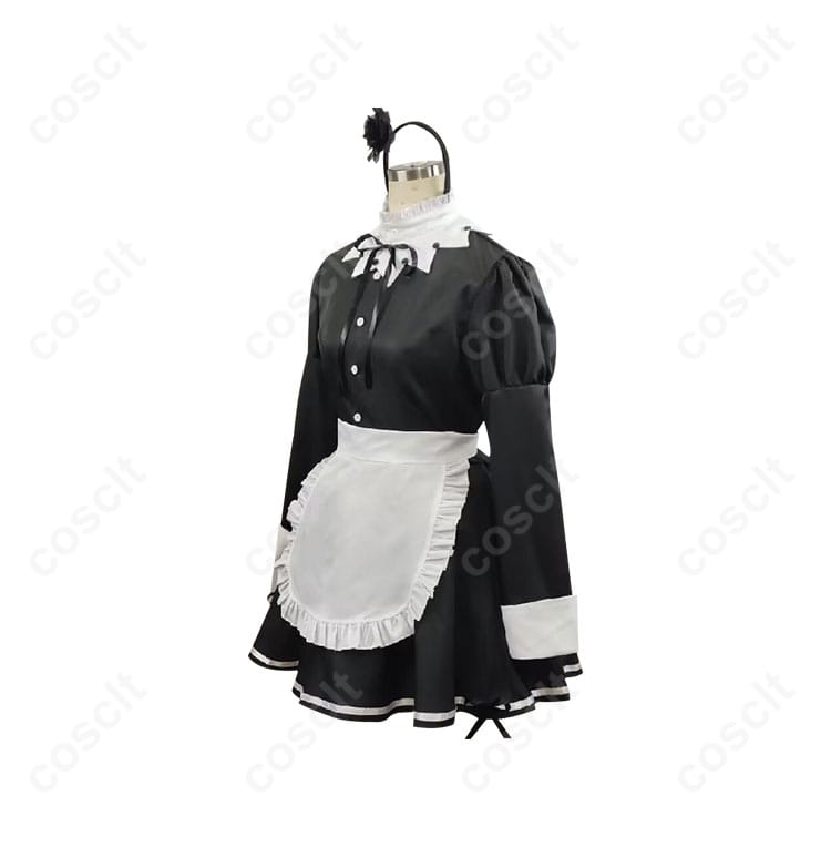 商品側面から見たコスプレ衣装。着用した状態でのシルエットを確認できる画像。