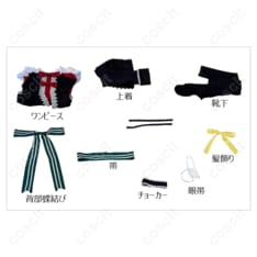 中二病でも恋がしたい！（中二病） 小鳥遊六花 コスプレ衣装 クリスマス衣装 ワンピース・チョーカー・眼帯付き - 4枚目の画像（サムネイル）