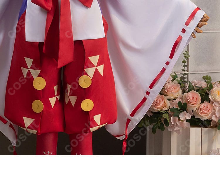 袖口部分の装飾ディテール。北条時行コスプレ衣装の美しい仕上がりを感じてください。