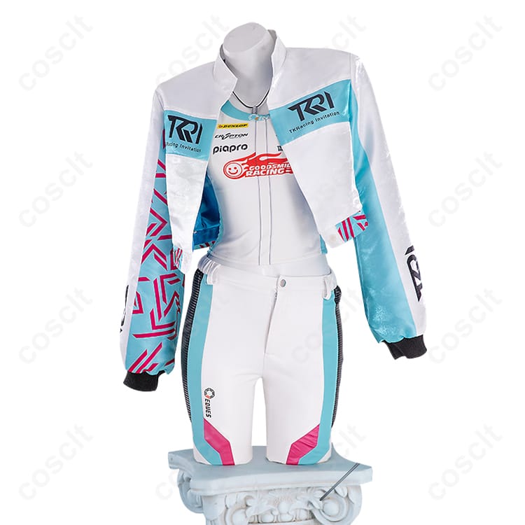 レーシングミク（Racing Miku） 初音ミク（ミク） コスプレ衣装 KYOJO CUP 2024Ver. 高還元度デザイン＆快適な着心地 - 2枚目の画像