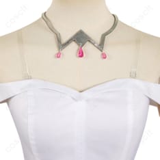 Re:ゼロから始める異世界生活（リゼロ） エミリア コスプレ衣装 白いワンピース コスプレ通販 - 5枚目の画像（サムネイル）