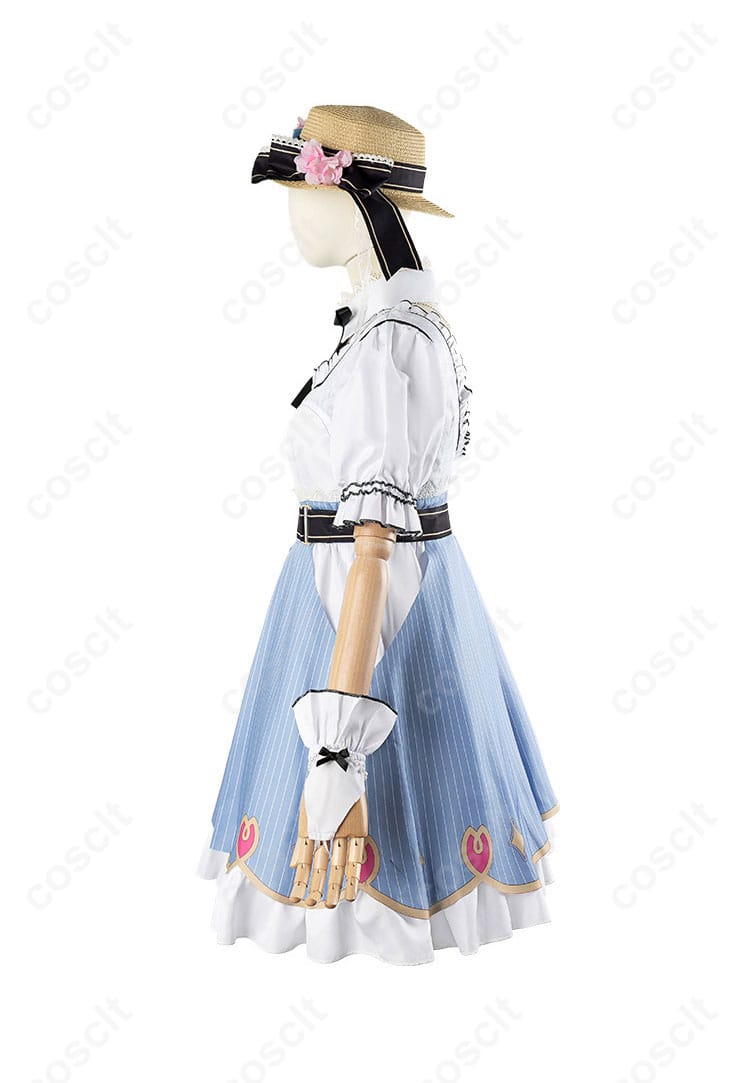 服装左側の装飾詳細画像。さくらみこ衣装のリボンや装飾部分を細かくチェック。