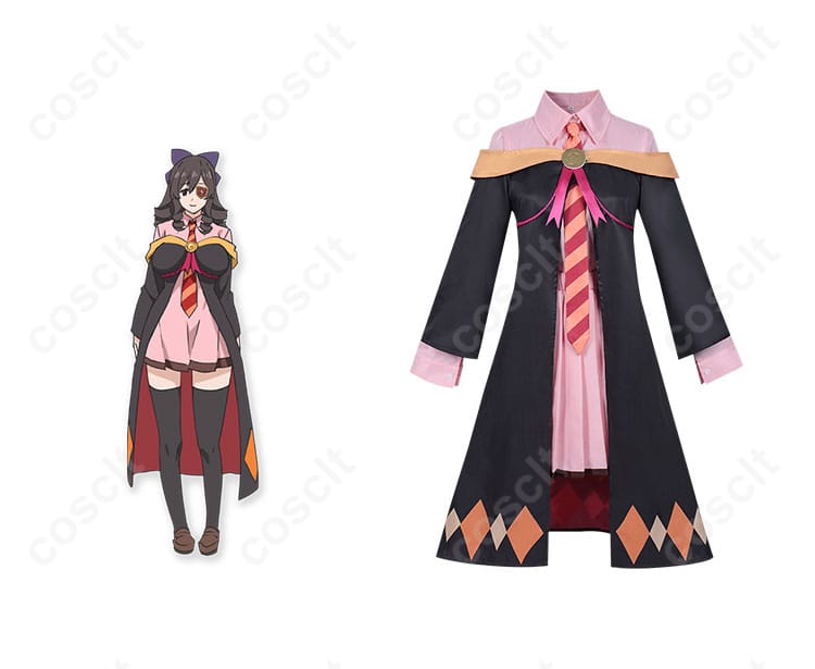 『この素晴らしい世界に祝福を！ あるえ コスプレ衣装』正面とキャラクターの魅力的な組み合わせ。コスプレ衣装の詳細をチェック！
