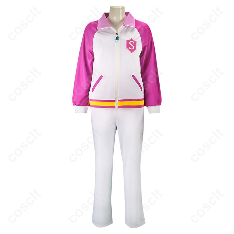 アイカツ！シリーズ アイカツ！ スターライト学園 スクールジャージ コスプレ衣装（ピンク・水色・パープル・オレンジ） 通販 コスプレ衣装 4色展開 高再現度・快適な着心地 - 5枚目の画像