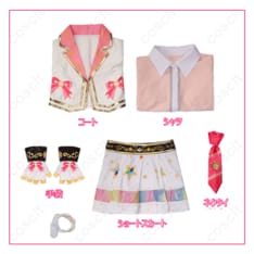 アイカツ！シリーズ アイカツオンパレード！ 星宮いちご コスプレ衣装 ヒラリ/ヒトリ/キラリ バージョン（透湿性＆高品質素材使用） - 5枚目の画像（サムネイル）