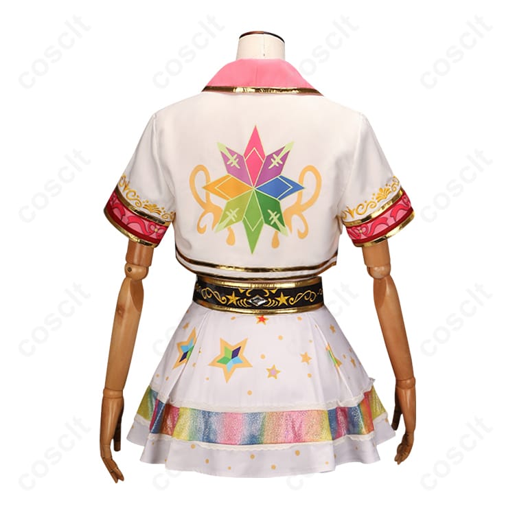 アイカツ！シリーズ アイカツオンパレード！ 星宮いちご コスプレ衣装 ヒラリ/ヒトリ/キラリ バージョン（透湿性＆高品質素材使用） - 3枚目の画像