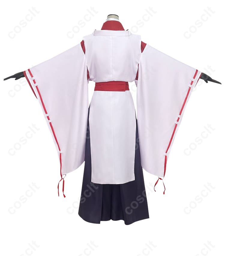 「逃げ上手の若君」雫 コスプレ衣装 背面画像 - 背中のディテールが見やすい後ろ姿