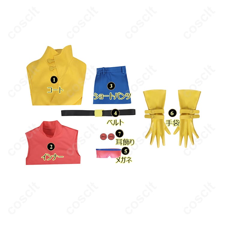 X-MEN'97（エックスメン'97） ジュビリー（Jubilee） コスプレ衣装 90年代マーベルアニメシリーズ衣装 オーダーメイド可 高再現度・快適な着心地 - 6枚目の画像