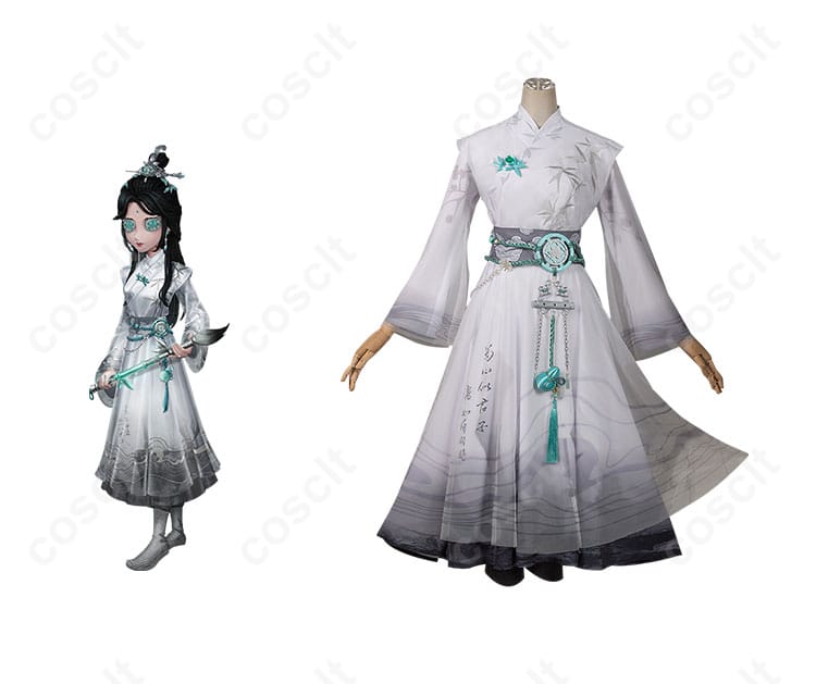商品正面とキャラクター（戚十一）を組み合わせたコスプレ衣装の画像｜第五人格 骨董商 コスプレ衣装