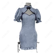 FAIRY TAIL（フェアリーテイル） ジュビア・ロクサー チャイナ服 コスプレ衣装 『FAIRY TAIL』コスプレ衣装 かわいい髪飾り付き/オーダーメイド可