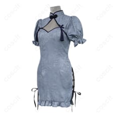 FAIRY TAIL（フェアリーテイル） ジュビア・ロクサー チャイナ服 コスプレ衣装 『FAIRY TAIL』コスプレ衣装 かわいい髪飾り付き/オーダーメイド可 - 2枚目の画像（サムネイル）