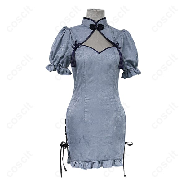 FAIRY TAIL（フェアリーテイル） ジュビア・ロクサー チャイナ服 コスプレ衣装 『FAIRY TAIL』コスプレ衣装 かわいい髪飾り付き/オーダーメイド可