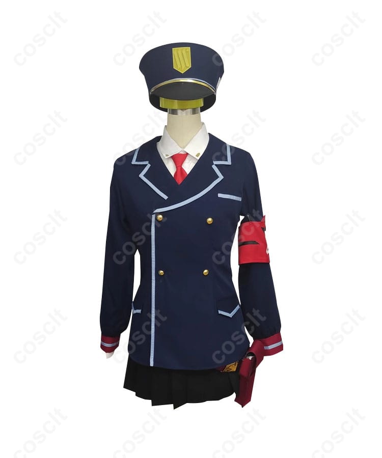 ブルーアーカイブ 風紀委員会のモブ コスプレ衣装 正面画像。精緻なデザインと忠実な再現、アニメの魅力をそのままコスプレに。