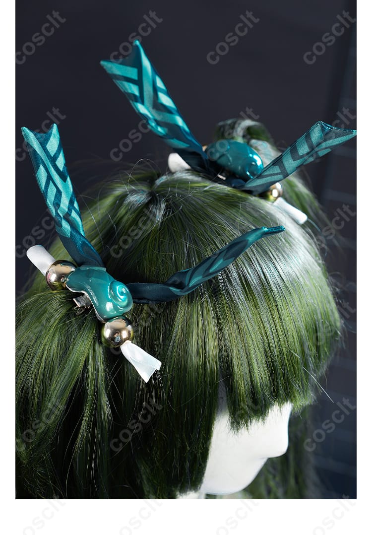 ヘアアクセサリーとヘアピンの装飾詳細画像｜ゼンレスゾーンゼロ 青衣（チンイー） コスプレ衣装のヘアアクセサリー