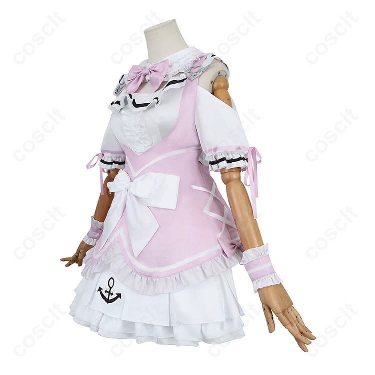 ホロライブ 湊あくあ ピンクメイド コスプレ衣装（VTuber） - 2枚目の画像
