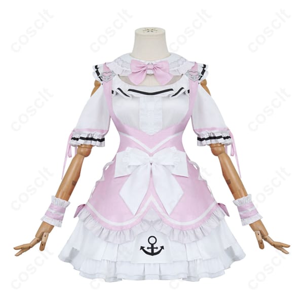 ホロライブ 湊あくあ ピンクメイド コスプレ衣装（VTuber）