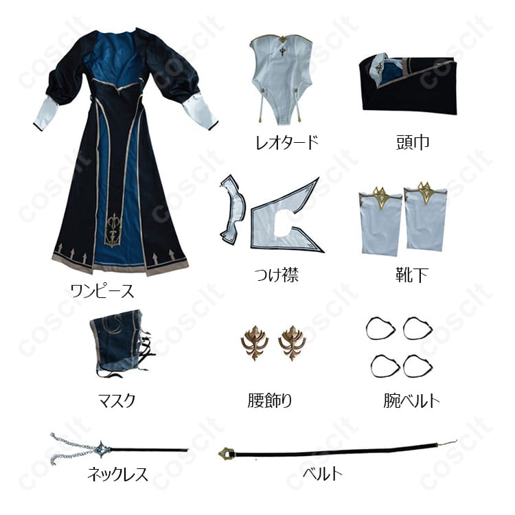 VTuber hololive 白銀ノエル コスプレ衣装 シスター×黒騎士 高忠実再現【コスプレ通販】 - 6枚目の画像