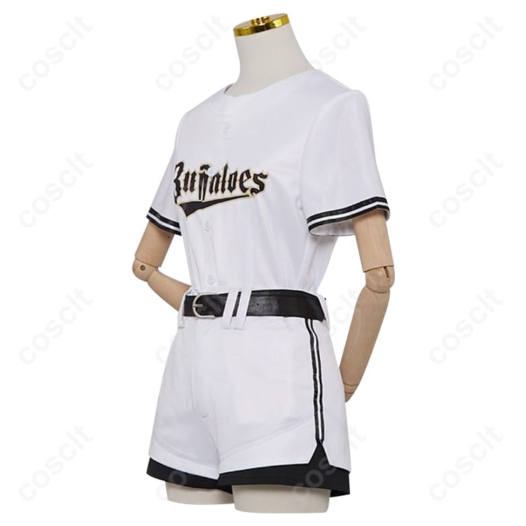 プロ野球パシフィック・リーグ×ホロライブ コラボ（ホロライブ） 白銀ノエル コスプレ衣装 オリックス・バファローズコラボ衣装（高還元度・着心地抜群） - 2枚目の画像