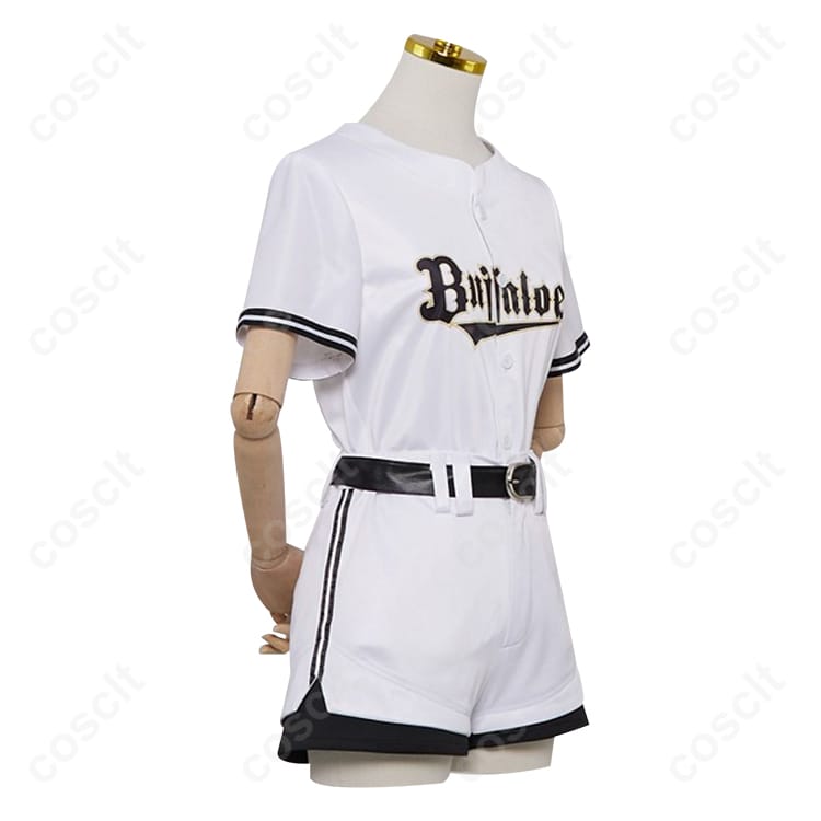 プロ野球パシフィック・リーグ×ホロライブ コラボ（ホロライブ） 白銀ノエル コスプレ衣装 オリックス・バファローズコラボ衣装（高還元度・着心地抜群） - 3枚目の画像